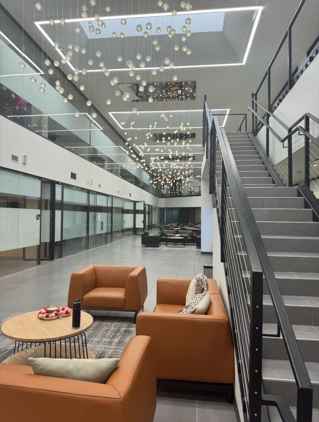 Modern lobby of the Centific office